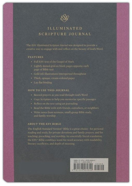 ESV Illuminated Scripture Journal: Mark-Burgundy Softcover