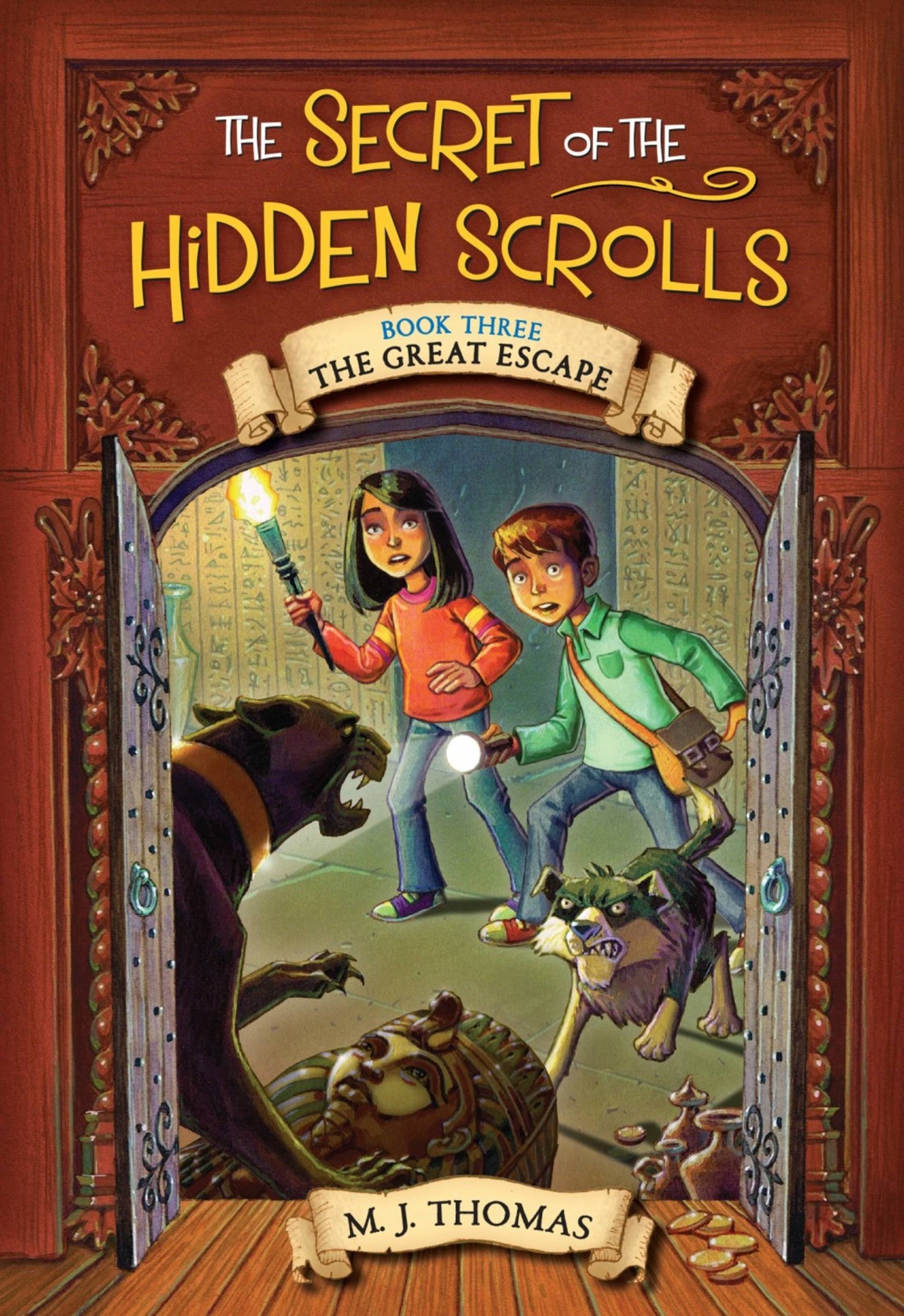 The Great Escape (Secret of the Hidden Scrolls #3): A Thrilling Time-Travel Adventure to the Israelites' Escape from Egypt