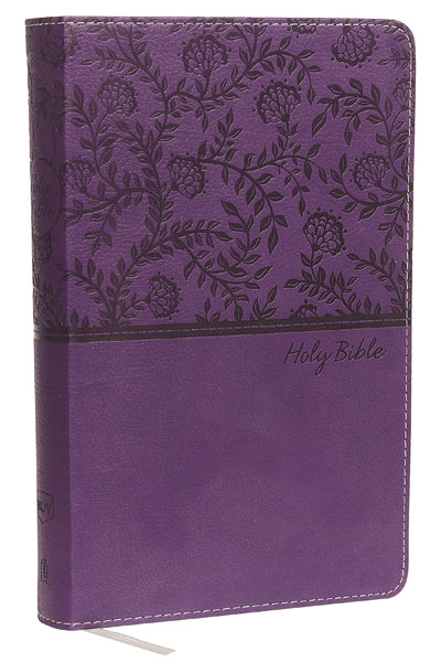 NKJV Deluxe Gift Bible (Comfort Print)-Purple Leathersoft