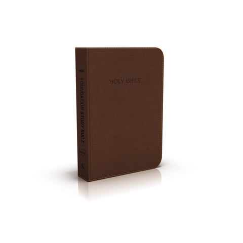 NKJV Foundation Study Bible-Earth Brown LeatherSoft