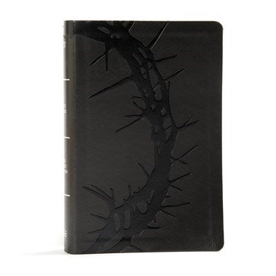 KJV Large Print Personal Size Reference Bible-Charcoal LeatherTouch