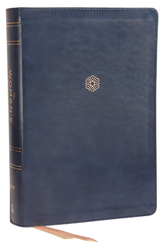 NIV The Woman's Study Bible (Full Color)-Blue Leathersoft Indexed