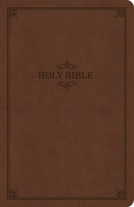 KJV Thinline Bible, Brown LeatherTouch, Value Edition, Red Letter, Pure Cambridge Text, Presentation Page, Full-Color Maps, Easy-to-Read Bible MCM Type