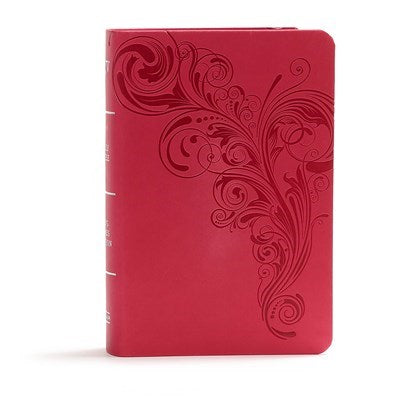 KJV Large Print Compact Reference Bible-Pink LeatherTouch