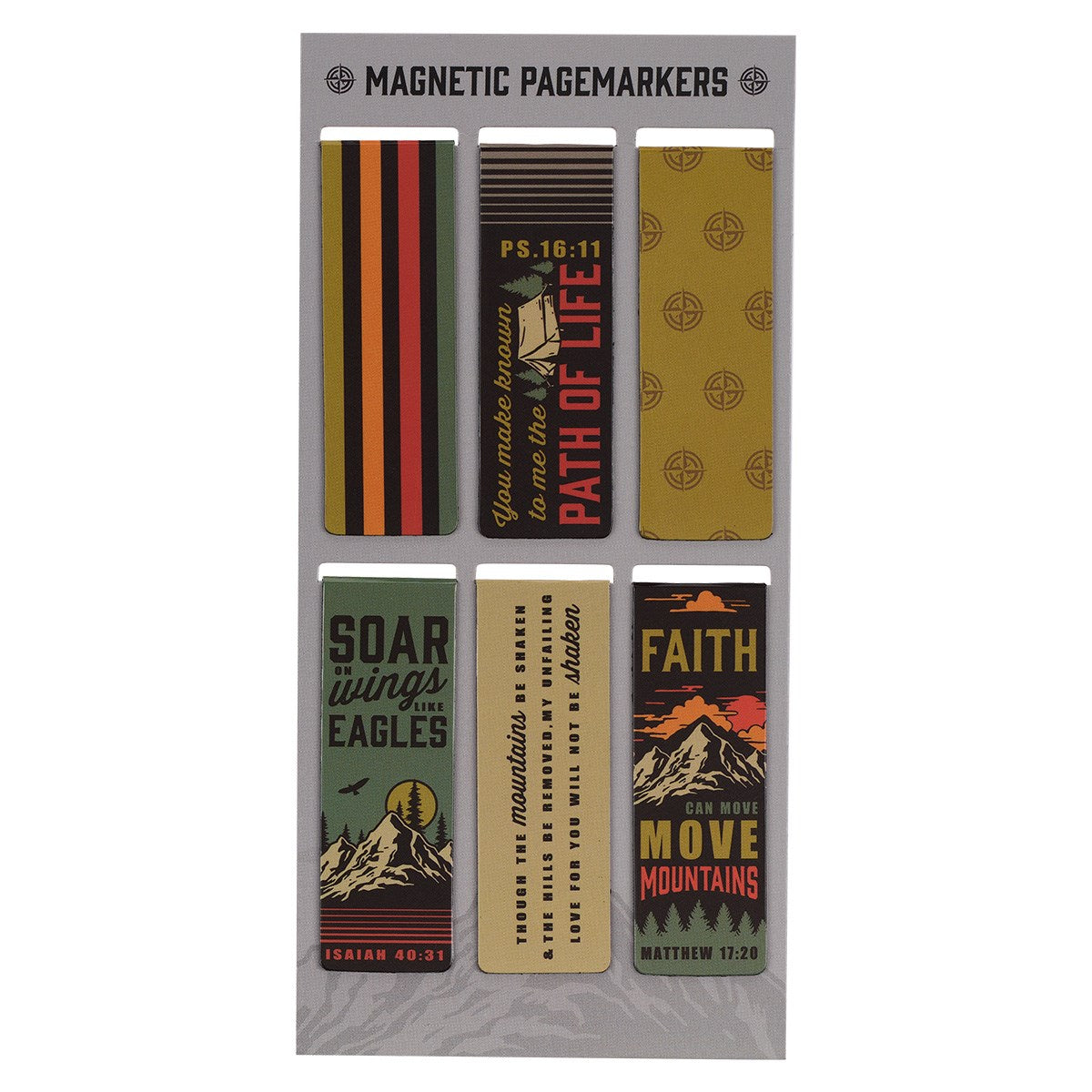 Magnetic Pagemarker Set-Scenic Mountains (Set of 6)