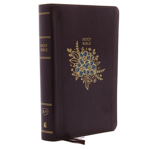 KJV Personal Size Giant Print Reference Bible (Comfort Print)-Burgundy Deluxe Leathersoft Indexed