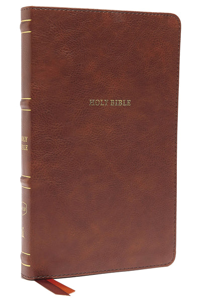 NKJV Thinline Bible: Holy Bible, New King James Version with Comfort Print (Brown LeatherSoft Edition)