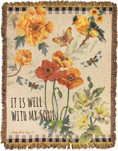 Throw-It Is Well/Sunshine Garden-Tapestry (50" x 60")