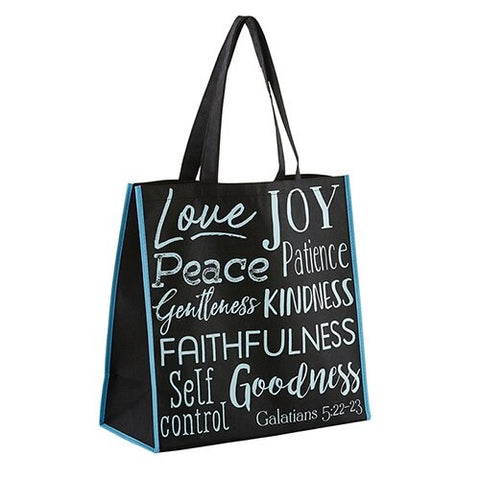 Tote Bag-Nylon-Fruit Of The Spirit (13"SQ w/6" Gusset)