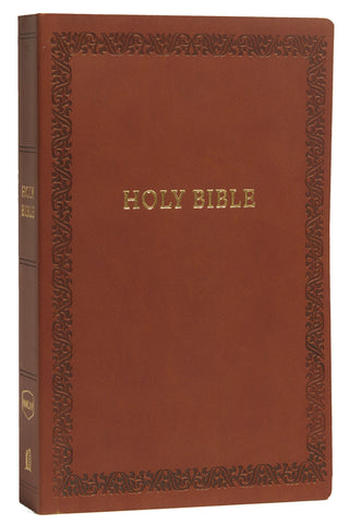 NKJV Holy Bible Soft Touch Edition (Comfort Print)-Brown Leathersoft