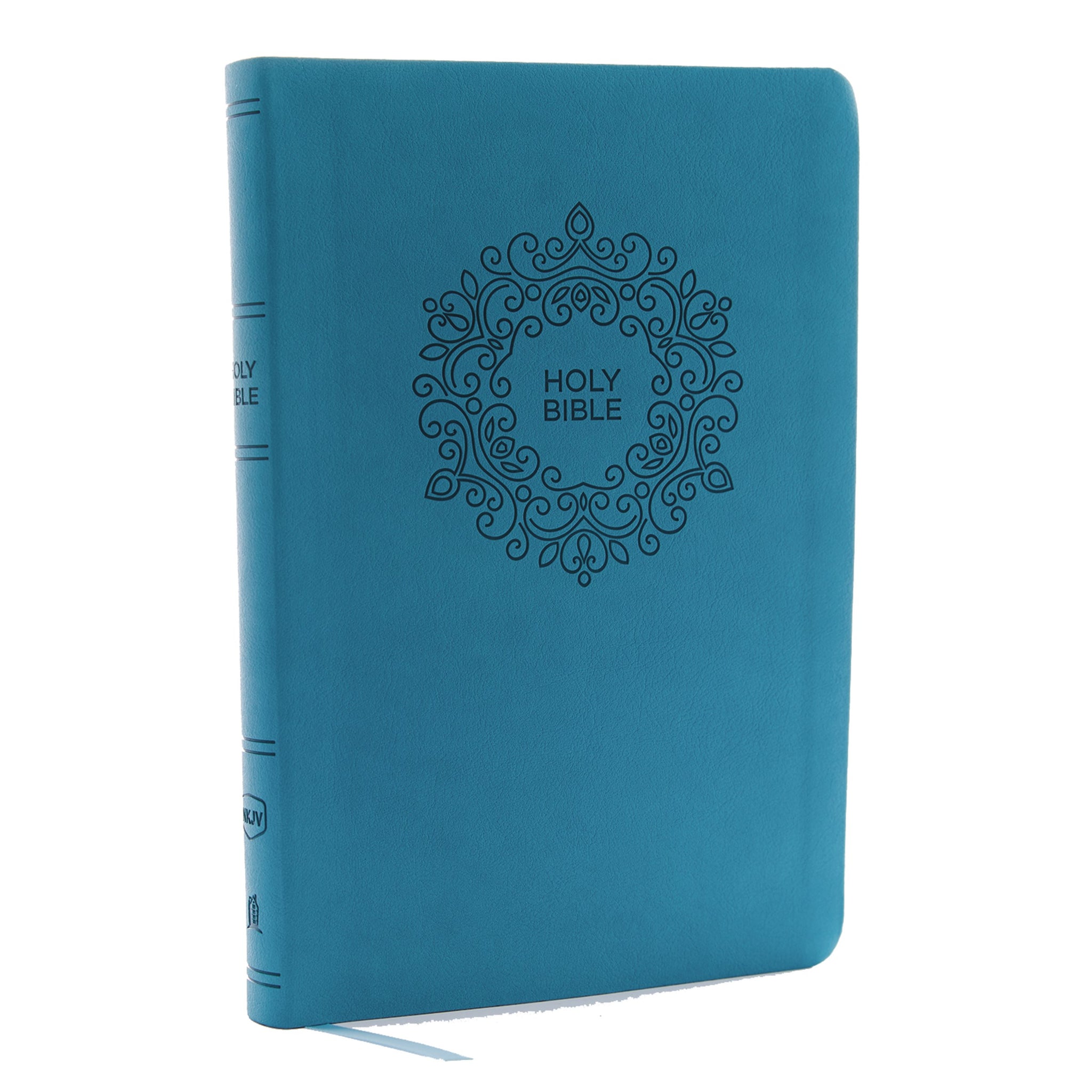 NKJV Thinline Bible/Large Print (Comfort Print)-Turquoise Leathersoft