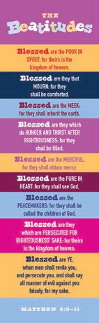 Bookmark-Beatitudes (Kids Version-KJV) (Pack Of 25)