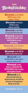 Bookmark-Beatitudes (Kids Version-KJV) (Pack Of 25)