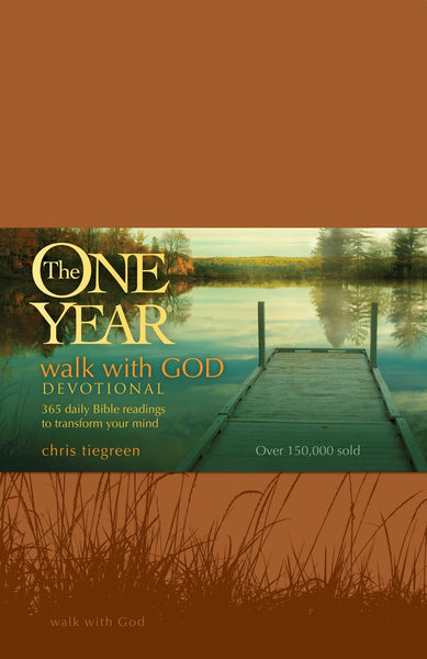 The One Year Walk with God Devotional: Learning to Think God's Way (Tan LeatherLike Edition)