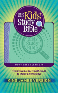 KJV Kids Study Bible-Purple/Green Flexisoft