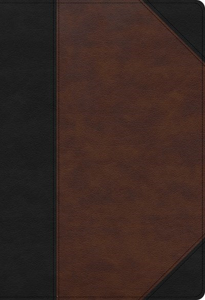 KJV Super Giant Print Reference Bible-Black/Brown LeatherTouch Indexed