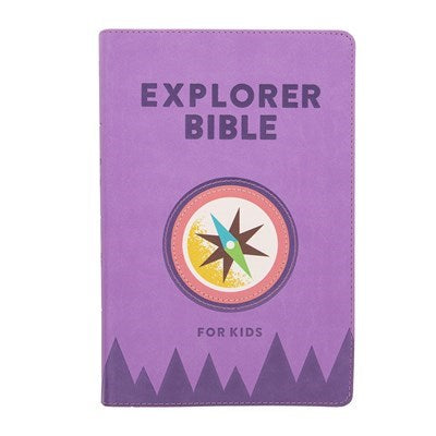 CSB Explorer Bible For Kids-Lavender Compass LeatherTouch