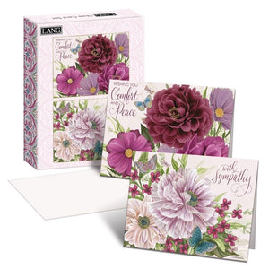 Note Card-Midnight Garden Sympathy (4" x 5") (Box Of 13)