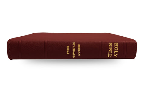 Holy Bible Berean Standard Bible - Genuine Leather - Tosca Cowhide Garnet