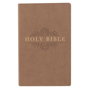 KJV Gift And Award Bible-Brown Faux Leather