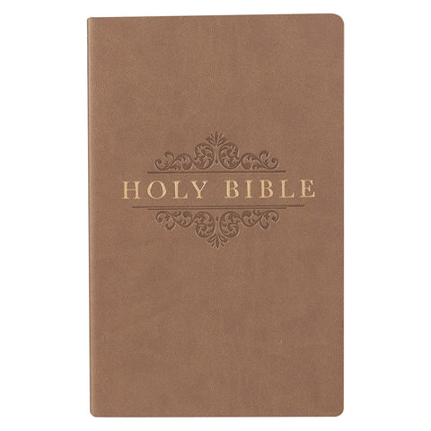 KJV Gift And Award Bible-Brown Faux Leather