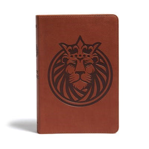 KJV Kids Bible: Lion LeatherTouch, Red Letter Edition with Study Helps, Full-Color Inserts, and Maps