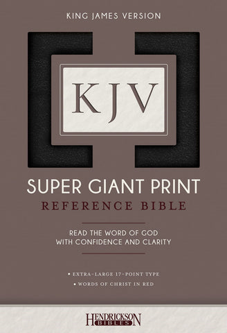 KJV Super Giant Print Reference Bible - Black Imitation Leather