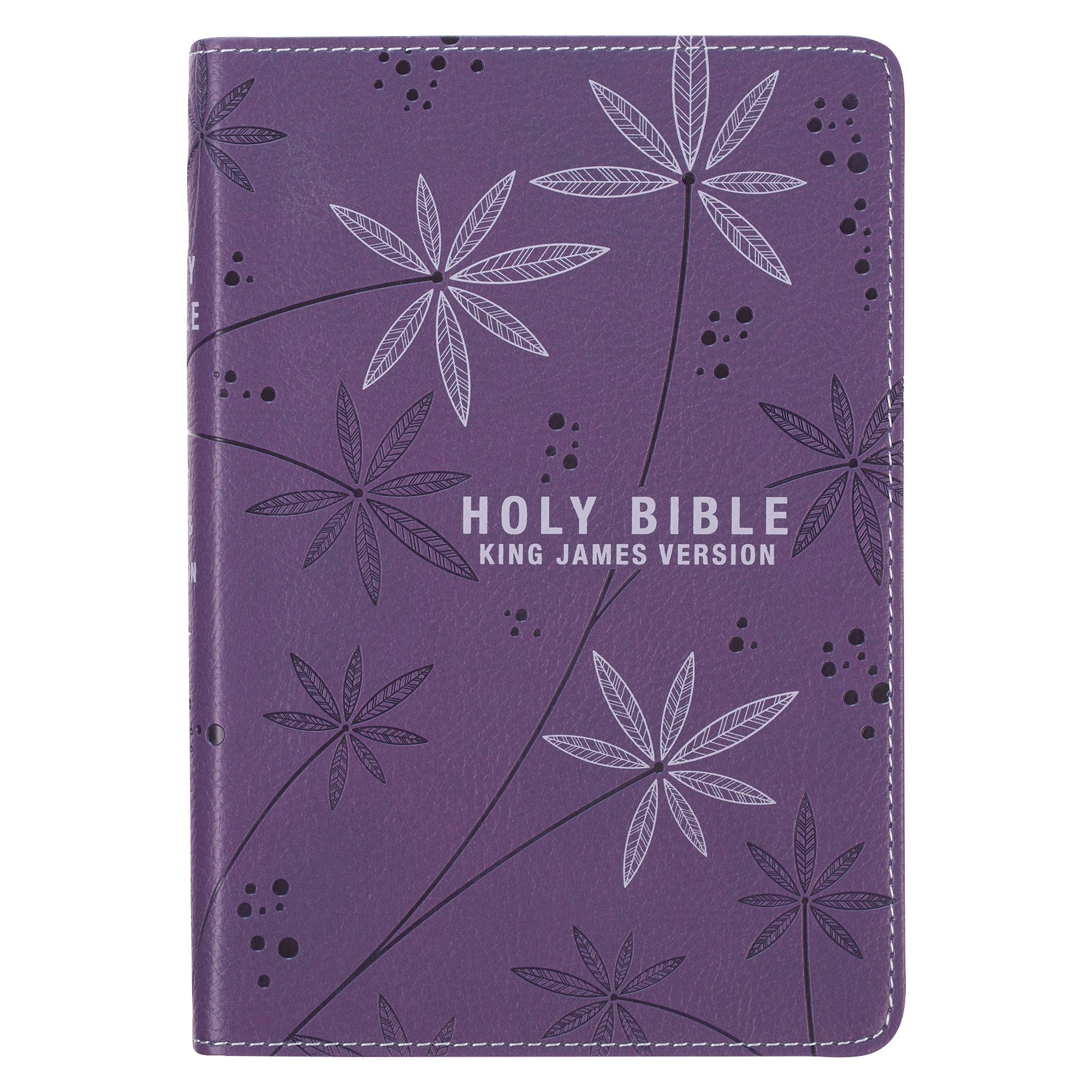 KJV Compact Bible-Purple Faux Leather