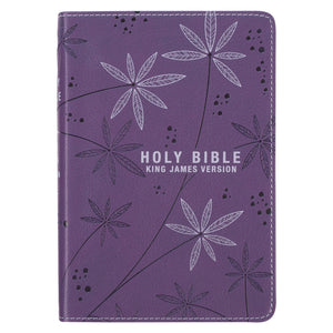 KJV Compact Bible-Purple Faux Leather