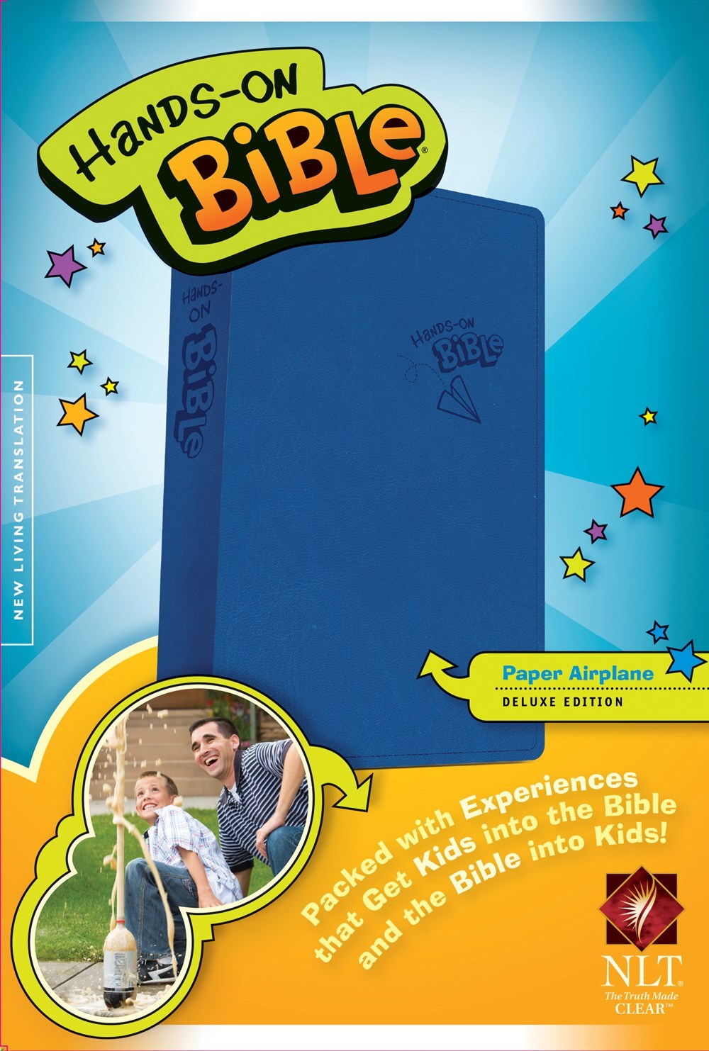 NLT Hands-On Bible (Updated Edition)-Blue Paper Airplane Imitation Leather