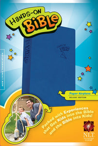 NLT Hands-On Bible (Updated Edition)-Blue Paper Airplane Imitation Leather