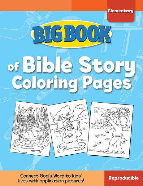 Big Book Of Bible Story Coloring Pages For Elementary Kids