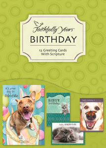 Card-Boxed-Birthday-Furry Friends (Box Of 12)