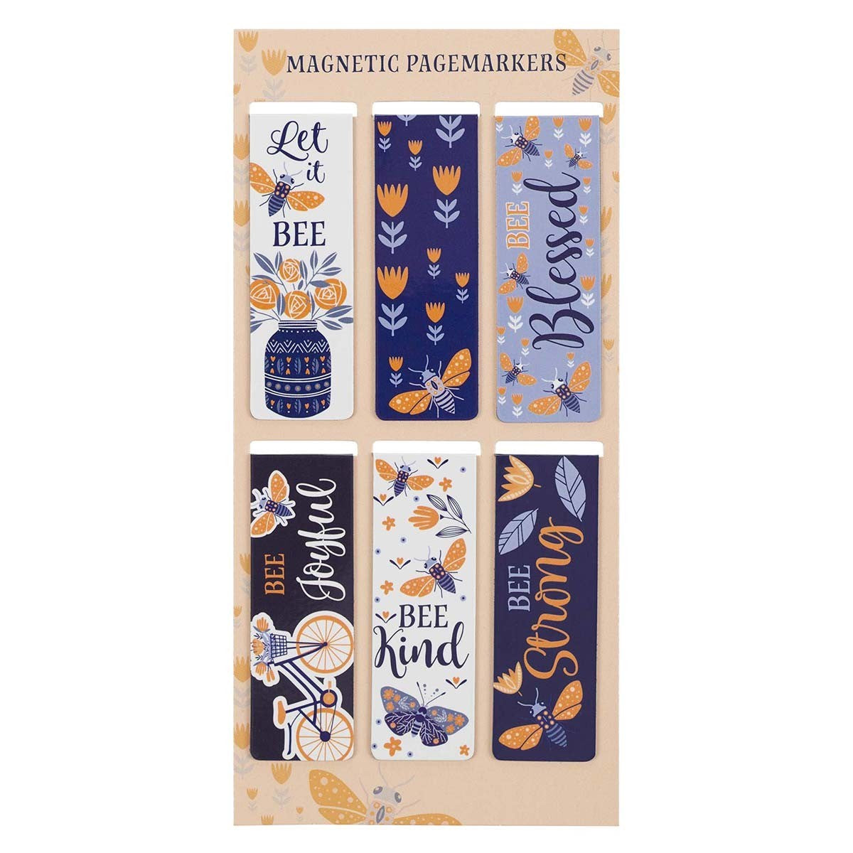 Magnetic Pagemarker Set Let It Bee (Set Of 6)