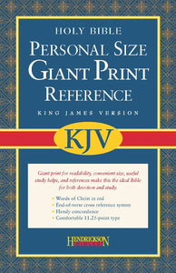 KJV Personal Size Giant Print Reference Bible: Convenient and Readable with Study Helps and Full-Color Maps (Black Imitation Leather)