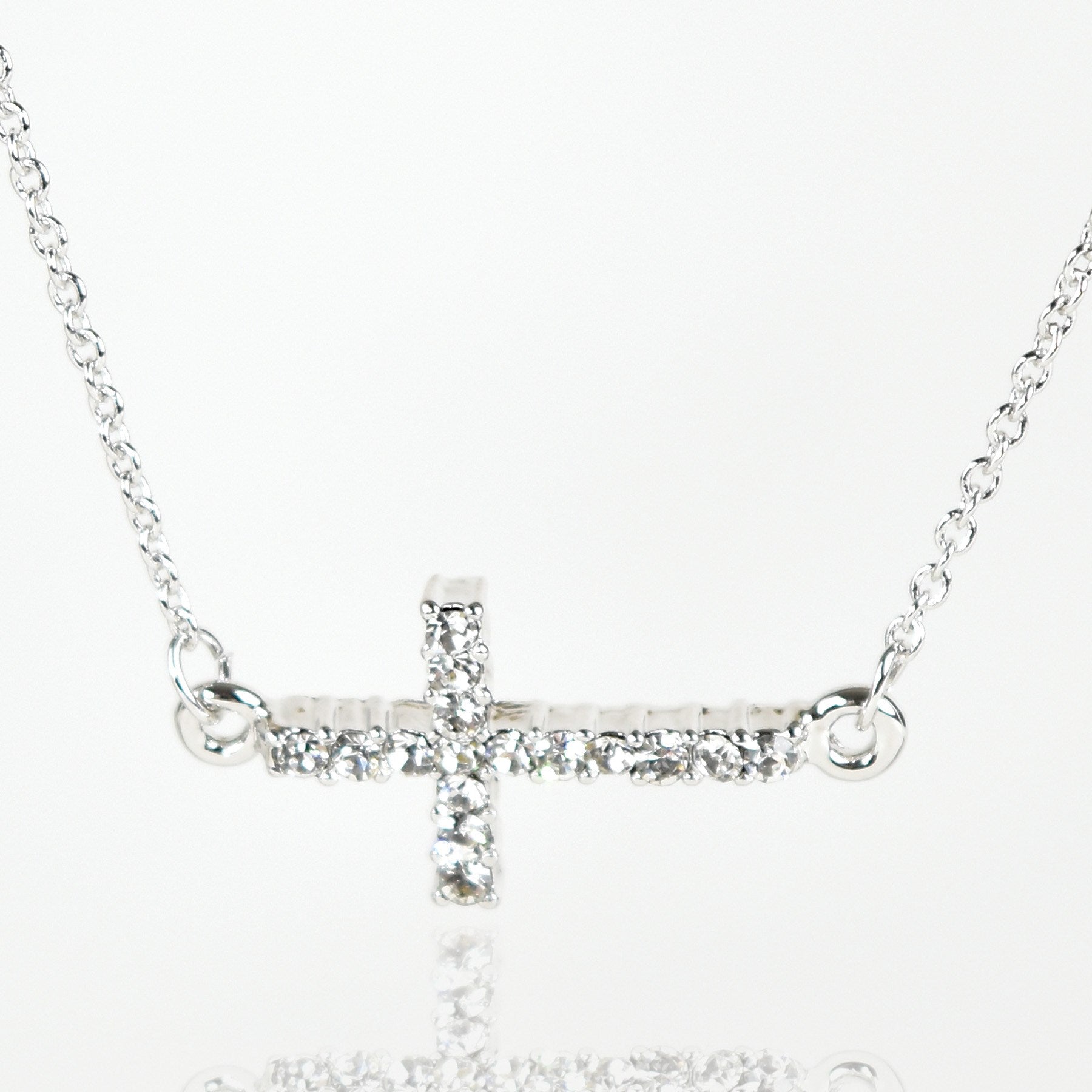 Necklace-Eden Merry-Pendant w/Sideways Cross