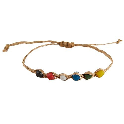 Bracelet-Salvation-Glass/Jute