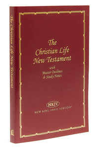 NKJV Christian Life New Testament with Master Outlines - Burgundy Imitation Leather: Master Outlines & Study Notes