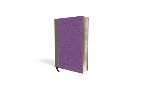 NIV Thinline Bible/Giant Print (Comfort Print)-Gray/Purple Leathersoft