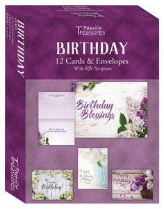 Card-Boxed-Birthday-Lilacs (Box Of 12)