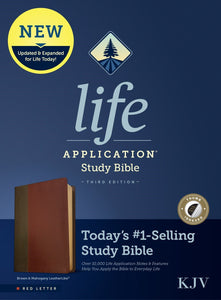 KJV Life Application Study Bible (Third Edition)-RL-Brown/Mahogany LeatherLike Indexed