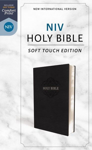 NIV Holy Bible/Soft Touch Edition (Comfort Print)-Black LeatherSoft